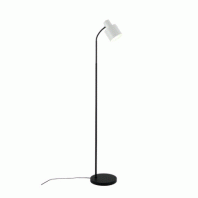 Lexi Lighting-Rabea Floor Lamp - Black Base White Shade